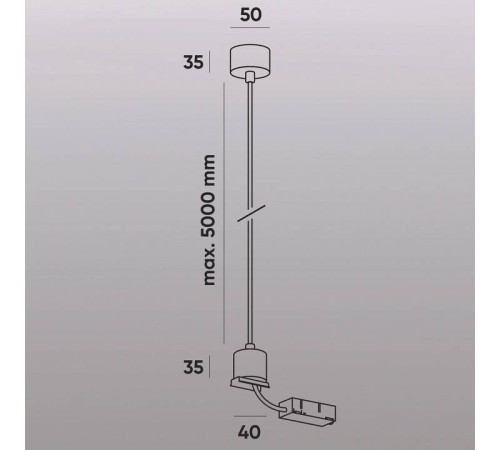 Токопровод концевой Denkirs SMART Base TR2124-WH