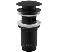 Водослив для умывальника AlcaPlast A392BLACK Click-Clack 5/4 черный A392BLACK