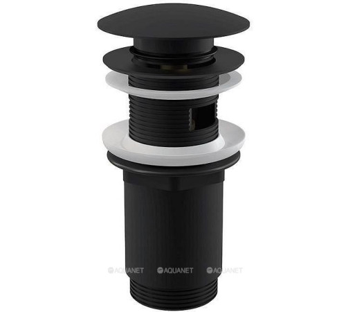 Водослив для умывальника AlcaPlast A392BLACK Click-Clack 5/4 черный A392BLACK