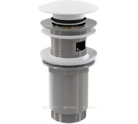 Водослив для умывальника AlcaPlast A392B Click-Clack 5/4 белый A392B