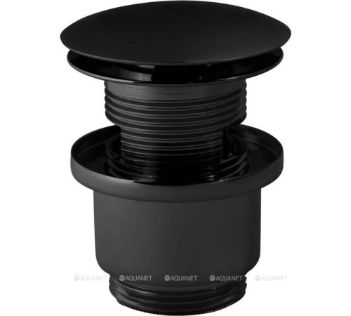 Донный клапан Paffoni Clic-Clac 1 1/4 с переливом черный матовый ZSCA050NO