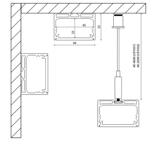 Профиль накладной DesignLed LS 00-00010367
