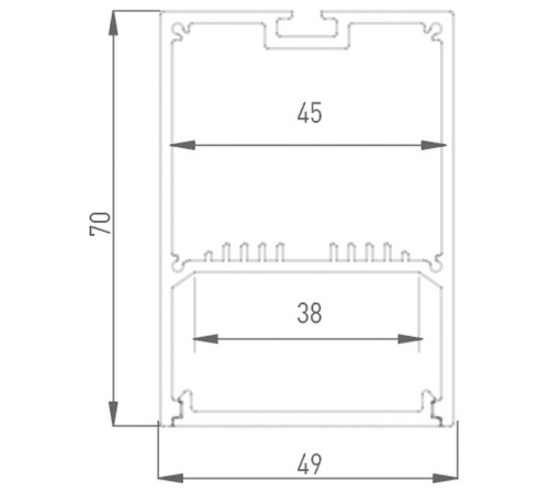 Профиль накладной DesignLed LS 00-00010370