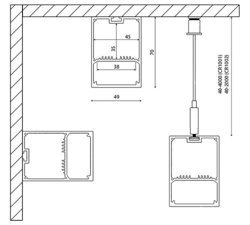 Профиль накладной DesignLed LS 00-00010370