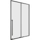Душевая дверь раздвижная Allen Brau FANTASY 2.0 1200 мм стекло прозрачное черный матовый 3.11006.31
