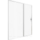Душевая дверь Allen Brau Priority 1600 мм стекло Optiwhite брашированный алюминий 3.31038.BA