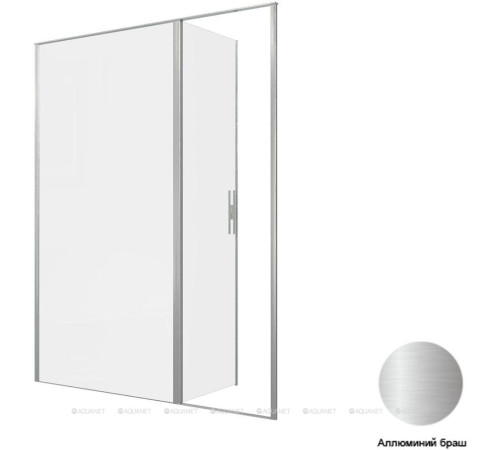 Душевая дверь Allen Brau Priority 1600 мм стекло Optiwhite брашированный алюминий 3.31038.BA