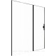 Душевая дверь Allen Brau Priority 1600 мм стекло Optiwhite черный брашированный алюминий 3.31039.BBA