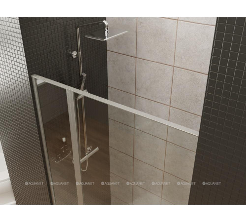 Душевая дверь Allen Brau Priority 1600 мм стекло Optiwhite черный брашированный алюминий 3.31039.BBA