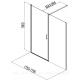 Душевое ограждение в нишу Aquanet Cinetic 900х900 мм хром 00254242