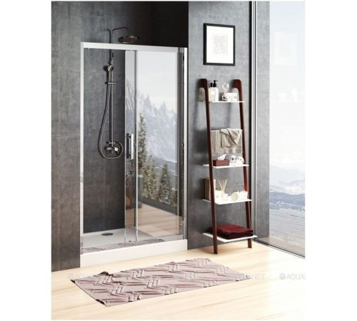 Душевая дверь в нишу Aquanet Delta 1300x2000 мм прозрачное стекло 8 мм NPE6121