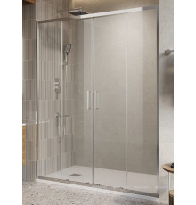 Душевая дверь в нишу BelBagno LUCE 160 см хром прозрачное стекло LUCE-BF-2-160-C-Cr