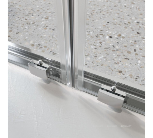 Душевая дверь в нишу BelBagno LUCE 160 см хром прозрачное стекло LUCE-BF-2-160-C-Cr