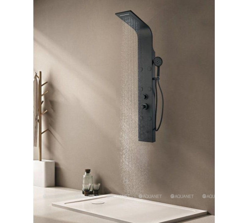 Душевая панель Aquanet Galaxy Black с верхним душем AP40-04
