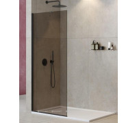 Душевая перегородка Cezares Liberta L-1 1000x1950 мм стекло бронза профиль черный LIBERTA-L-1-TB-100-BR-NERO