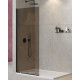 Душевая перегородка Cezares Liberta L-1 1000x1950 мм стекло бронза профиль черный LIBERTA-L-1-TB-100-BR-NERO