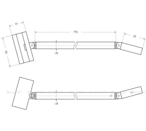 Душевая перегородка Cezares Liberta L-1 1000x1950 мм стекло бронза профиль черный LIBERTA-L-1-TB-100-BR-NERO