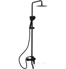 Душевая система Allen Brau ECLIPSE с верхним и ручным душем и изливом черный матовый 5.E1007-31