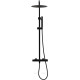 Душевая система Allen Brau Liberty верхний душ 300 мм черный матовый 5.33007-31