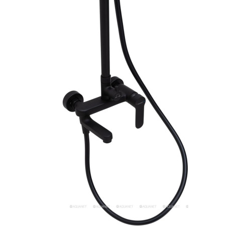 Душевая колонна Aquanet Passion S3 со смесителем черный матовый AF300-72-S-B