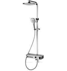 Душевая стойка со смесителем и полочкой Bravat Meissen F6277312CP-A-ENG