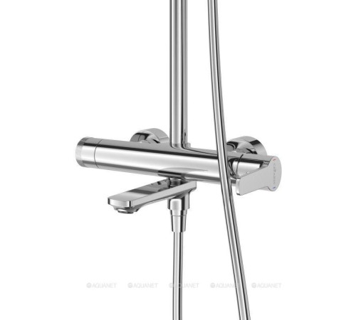 Душевая стойка со смесителем и изливом Cezares LUX хром LUX-CVD-01