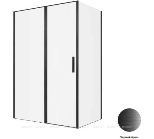 Душевое ограждение Allen Brau Priority 1400х900 мм 8 мм черный браш 3.31036.BBA/3.31045.BBA