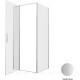 Душевое ограждение Allen Brau Priority 900х800 мм 8 мм серебро браш 3.31026.BA/3.31041.BA