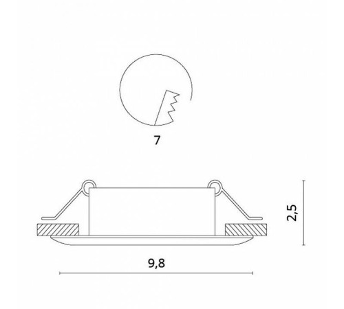 Встраиваемый светильник Divinare Sciuscia 1765/03 PL-1