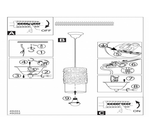 Подвесной светильник Eglo ПРОМО Cardigan 49202