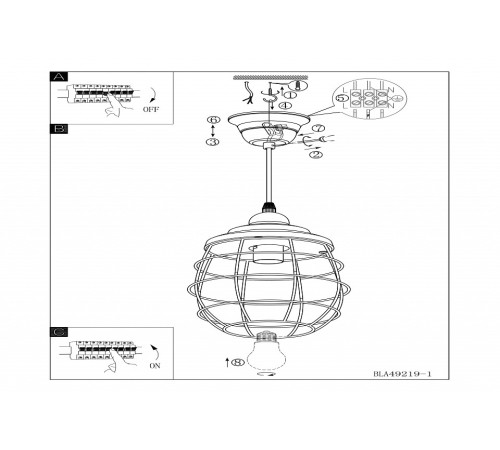 Подвесной светильник Eglo Bampton 49219