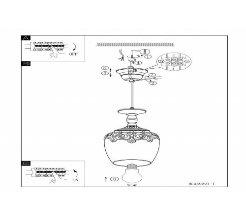 Подвесной светильник Eglo ПРОМО Sudbury 49221