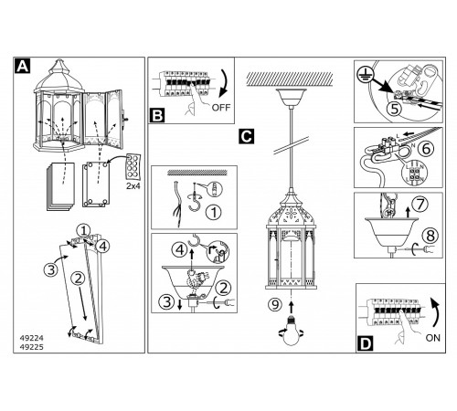 Подвесной светильник Eglo Redford 1 49224