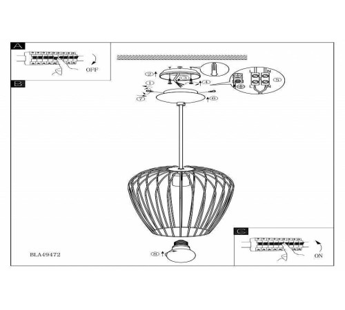 Подвесной светильник Eglo ПРОМО Newtown 49472