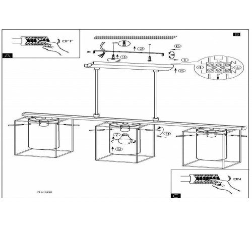 Подвесной светильник Eglo Loncino 49496