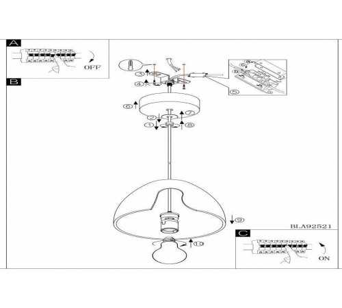 Подвесной светильник Eglo ПРОМО Pratella 92521
