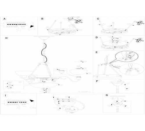Подвесная люстра Eglo ПРОМО Savoy 1 95915