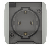 Розетка с заземлением с крышкой Elbi Eleсtriс Eva 554-011500-218