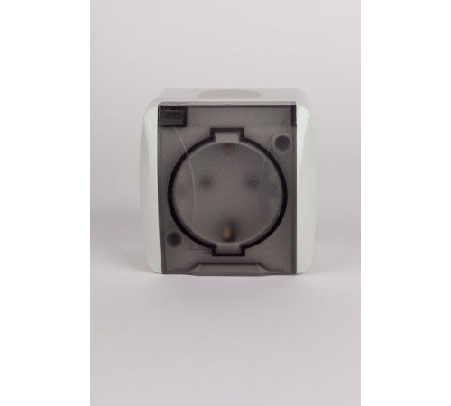 Розетка с заземлением с крышкой Elbi Eleсtriс Eva 554-011500-218