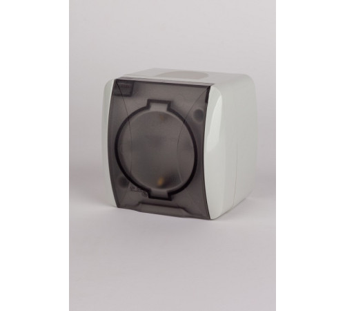 Розетка с заземлением с крышкой Elbi Eleсtriс Eva 554-011500-218