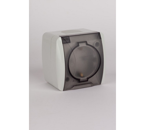 Розетка с заземлением с крышкой Elbi Eleсtriс Eva 554-011500-218