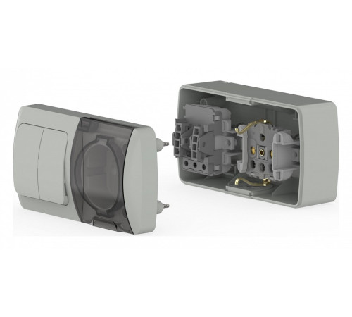 Блок с розеткой и выключателем Elbi Eleсtriс Eva 554-011500-922