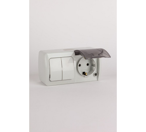 Блок с розеткой и выключателем Elbi Eleсtriс Eva 554-011500-922