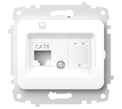 Розетка Ethernet RJ-45 без рамки Elbi Eleсtriс Jazz 607-000200-247