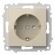 Розетка с заземлением и со шторкой, без рамки Elbi Eleсtriс Zena Vega 609-010300-243