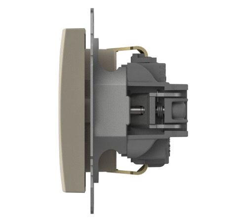 Розетка с заземлением и со шторкой, без рамки Elbi Eleсtriс Zena Vega 609-010300-243