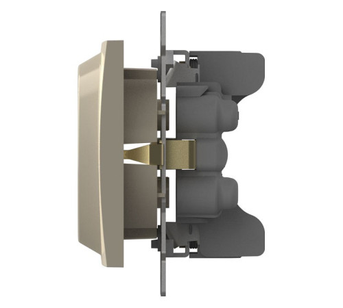 Розетка двойная с заземлением, без рамки Elbi Eleсtriс Zena Vega 609-010300-907