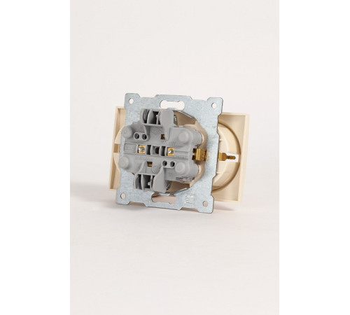 Розетка двойная с заземлением, без рамки Elbi Eleсtriс Zena Vega 609-010300-907