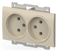 Розетка двойная без заземления, без рамки Elbi Eleсtriс Zena Vega 609-010300-908