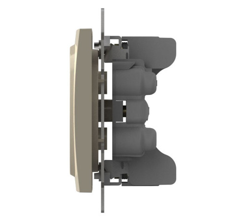 Розетка двойная без заземления, без рамки Elbi Eleсtriс Zena Vega 609-010300-908